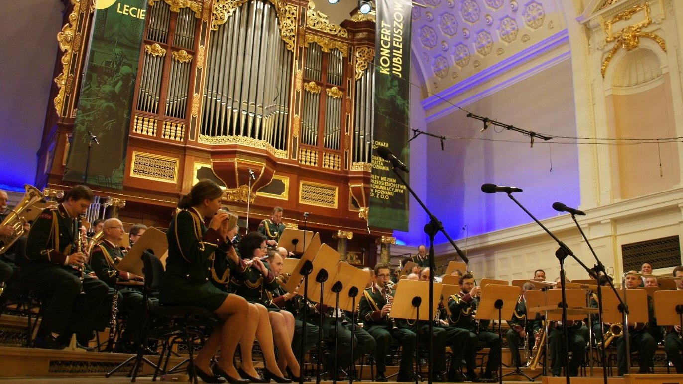 Na zdjęciu koncert orkiestry w auli UAM.