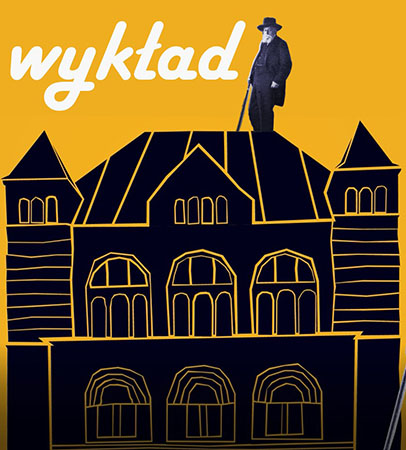 obrazek przedstawiający mężczyznę stojącego na dachu zamku