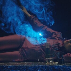 Zdjęcie zrobione w trakcie spektaklu.