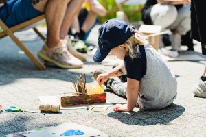 Na zdjęciu fragment warsztatów dla dzieci.