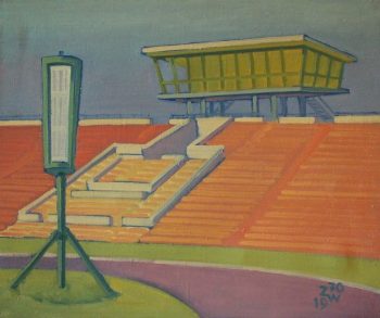 Zdjęcie obrazu Zygfryda Wieczorka - Stadion im. 22 Lipca w Poznaniu.