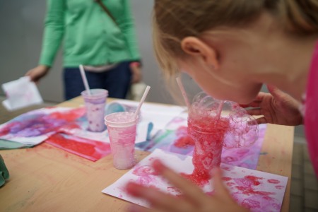 Na zdjęciu fragment warsztatów dla dzieci.