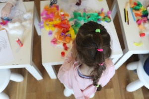 Na zdjęciu fragment warsztatów dla dzieci.