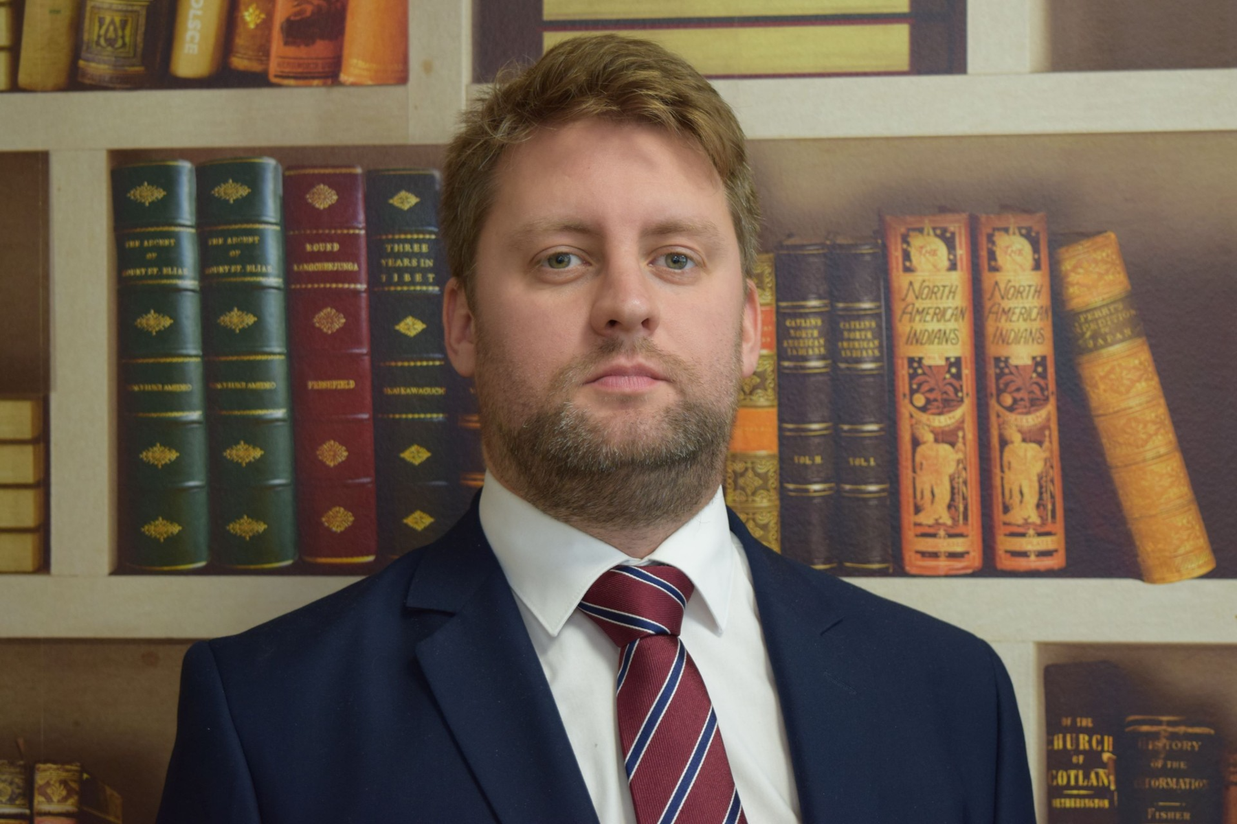 Na zdjęciu autor książki.