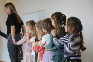 Na zdjęciu fragment warsztatów dla dzieci.