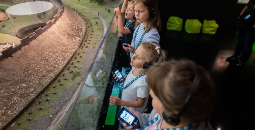 Na zdjęciu fragment warsztatów dla dzieci.