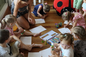Na zdjęciu fragment warsztatów dla dzieci.