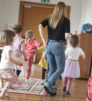 Na zdjęciu fragment warsztatów dla dzieci.