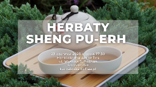 Zdjęcie przedstawia dwie filizanki herbaty oraz imbryk na tacce w plenerze.Na zdjęciu znajdują się informacje opisane w opisie wydarzenia.